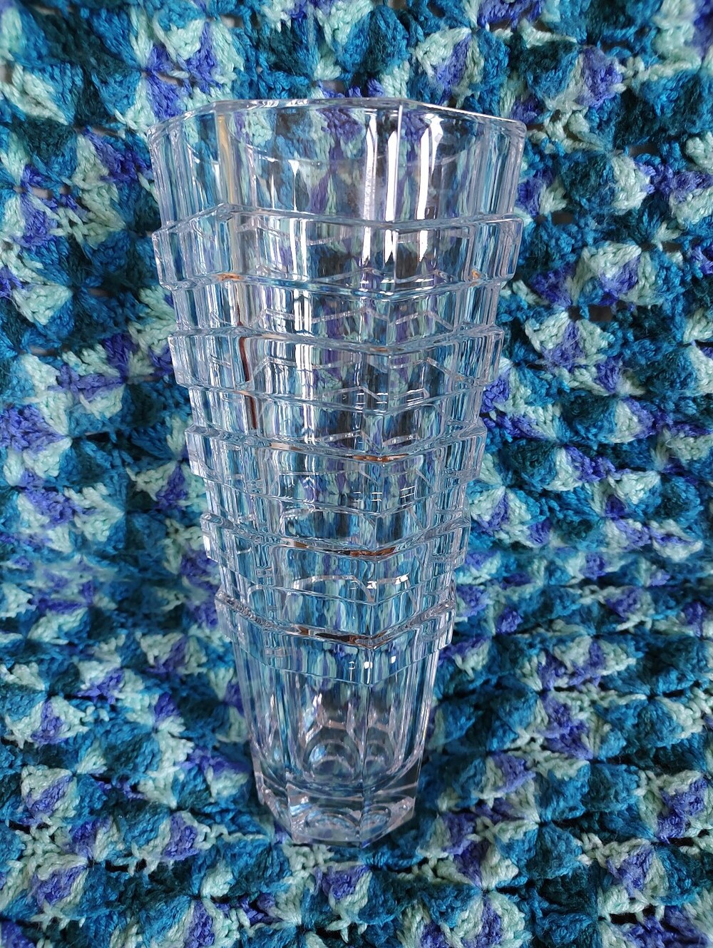 Beautiful Heavy Glass Vase